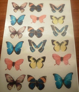 Распечатываем бабочек