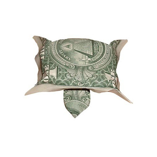 Оригами из денег - черепаха