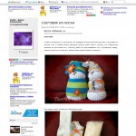 'LiveInternet' - забавный снеговик из обычного носка