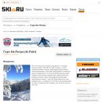 Ай-Петри - горнолыжный курорт