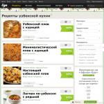 'Eda.ru' - блюда узбекской кухни