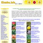 Klumba.info  - Все о цветах